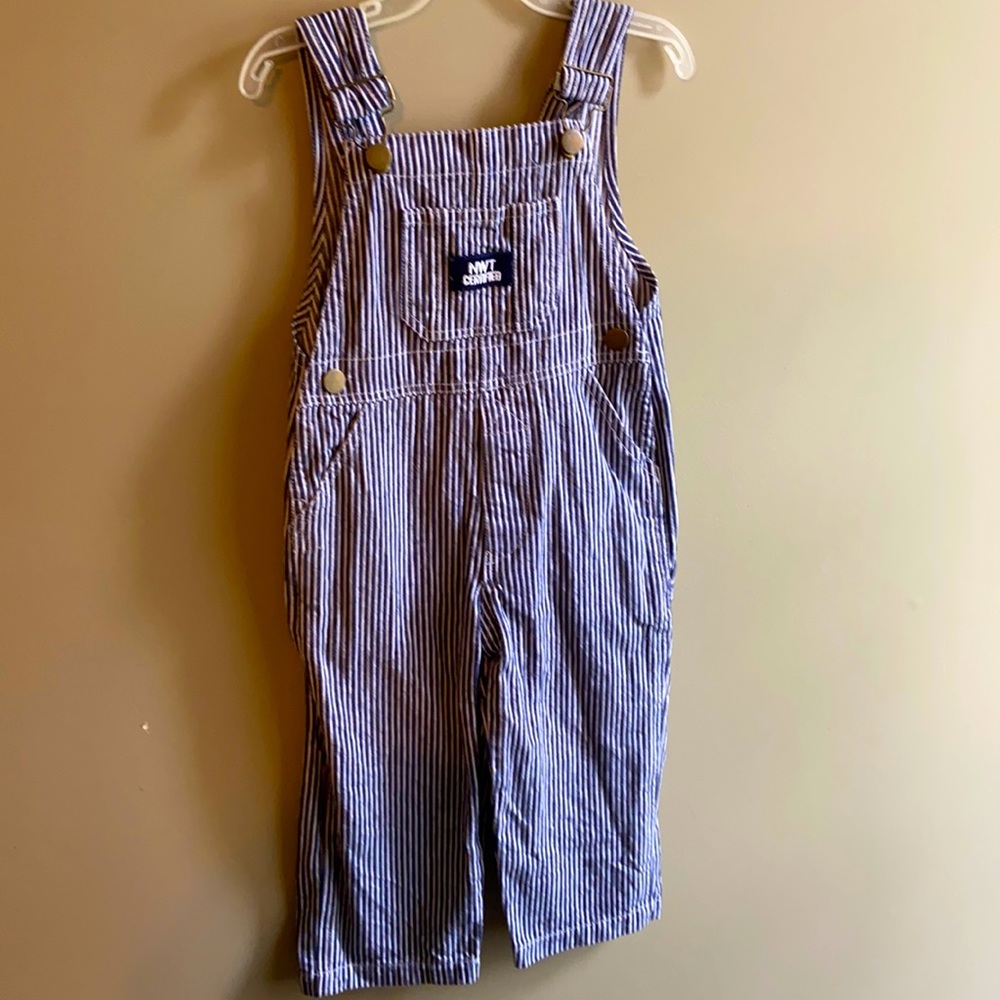 Cute Train Conductor overalls 2-3yrs